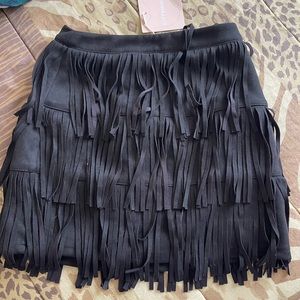 Kittenish Fringe Skirt